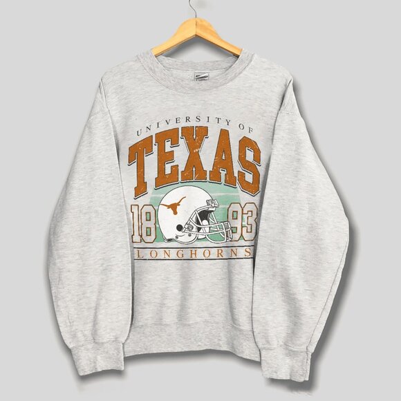 Vintage University of Texas Longhorns Football Sweatshirt, Retro NCAA Shirt Tee - Picture 1 of 2